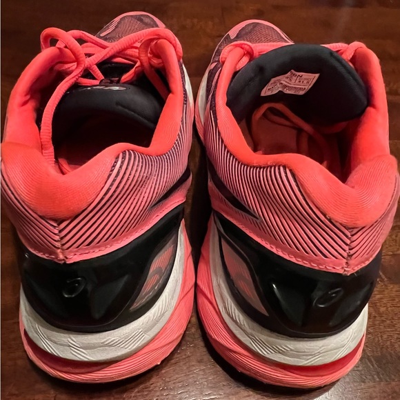 ASICS gel Nimbus 19 black/silver/diva pink women’s running shoes - size 9.5 - Picture 4 of 6